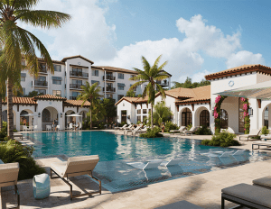 Rendering of Poll at Skye a multifamily community in Delray Beach, Fla.