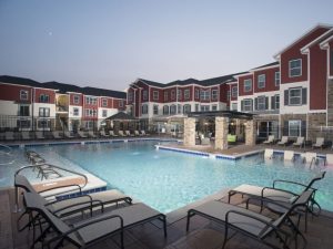 A photo of the Den, a 522-bed student housing property near the University of Missiouri in Columbia, Mo.