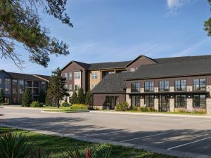 A rendering of Venture on Venetucci, a 336-unit multifamily community being developed in Colorado Springs, Colo.