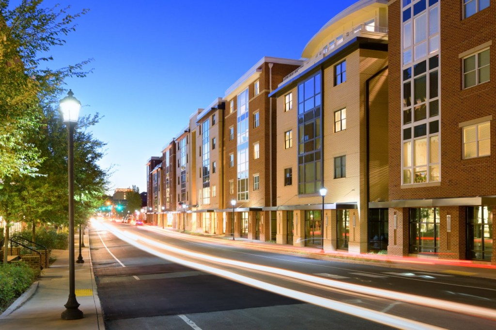 A photo of Standard at Charlottesville, a 222-unit property that houses students attending the University of Virginia