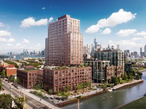 Exterior rendering of 155 Third St., a Brooklyn community.