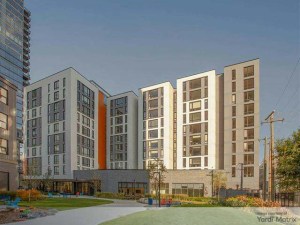 Exterior shot of Post Chicago, a multifamily property that received some of the debt that serves as collateral for Argentic.