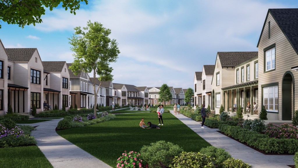 A rendering of HARMON Jefferson Village, another community in Greensboro, N.C.