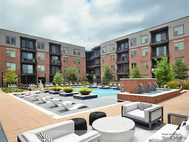 Pool-side shot of Lincoln Heights, a 292-unit community in Houston.