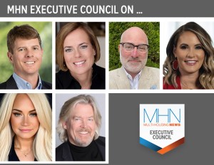 MHN Executive Council featuring headshots of Land, Cook, Meit, Anderson, Carpentier and Doetsch