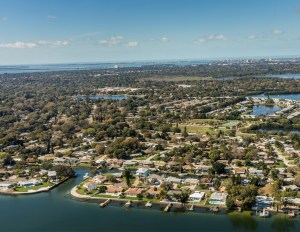 An aerial view of St. Petersburg, Fla.