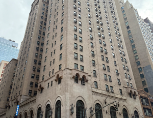 exterior of Stewart Hotel in Midtown.