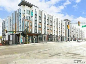 Exterior shot of The Essex, a five-story multifamily building in Belleville, N.J.