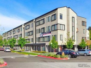 Exterior shot of The Union, a student housing community in Corvallis, Ore.