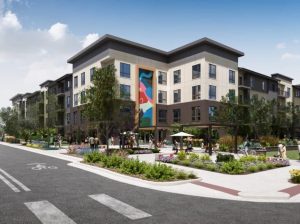 A rendering of Alta Metro Center, a planned 365-unit community that's expected to open in 2028.