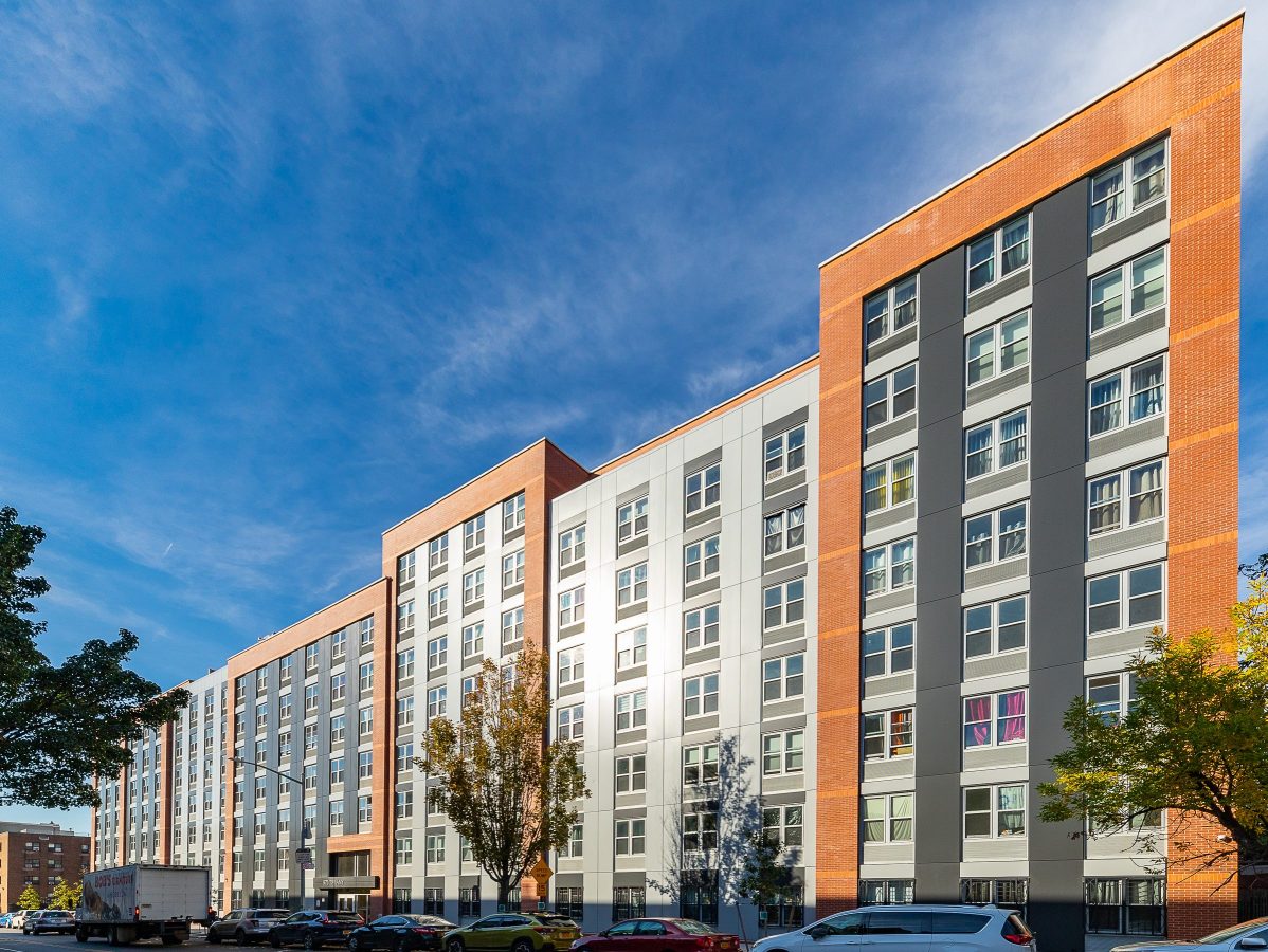 Exterior rendering of 975 Tiffany, courtesy of People Restoring Communities