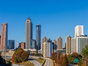 Downtown Atlanta, Georgia, on a sunny day