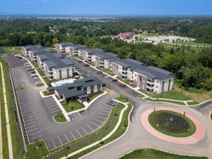 Exterior shot of Belmond Flats, a community in Louisville, Ky.