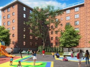 Exterior rendering of Boulevard Houses