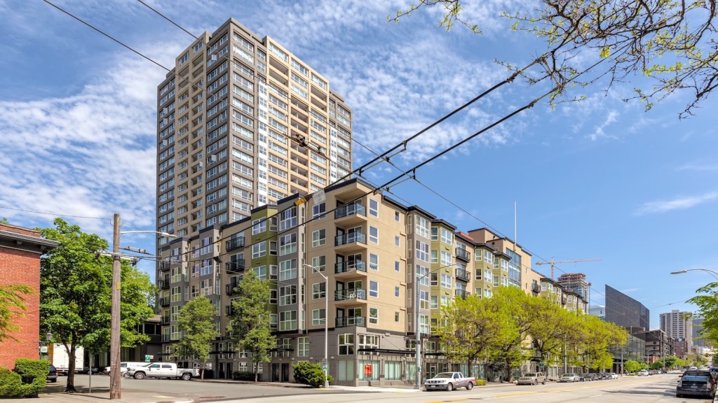 Exterior shot of Centennial, a community in Seattle.
