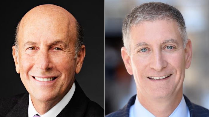 Headshots of David Levinson (left) and Marty Burger (right).