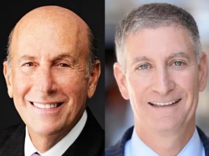 Headshots of David Levinson (left) and Marty Burger (right).