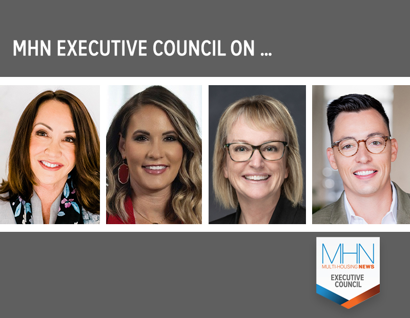 MHN Executive Council with headshots of Pietroforte, Anderson, Gustafson, Kassing