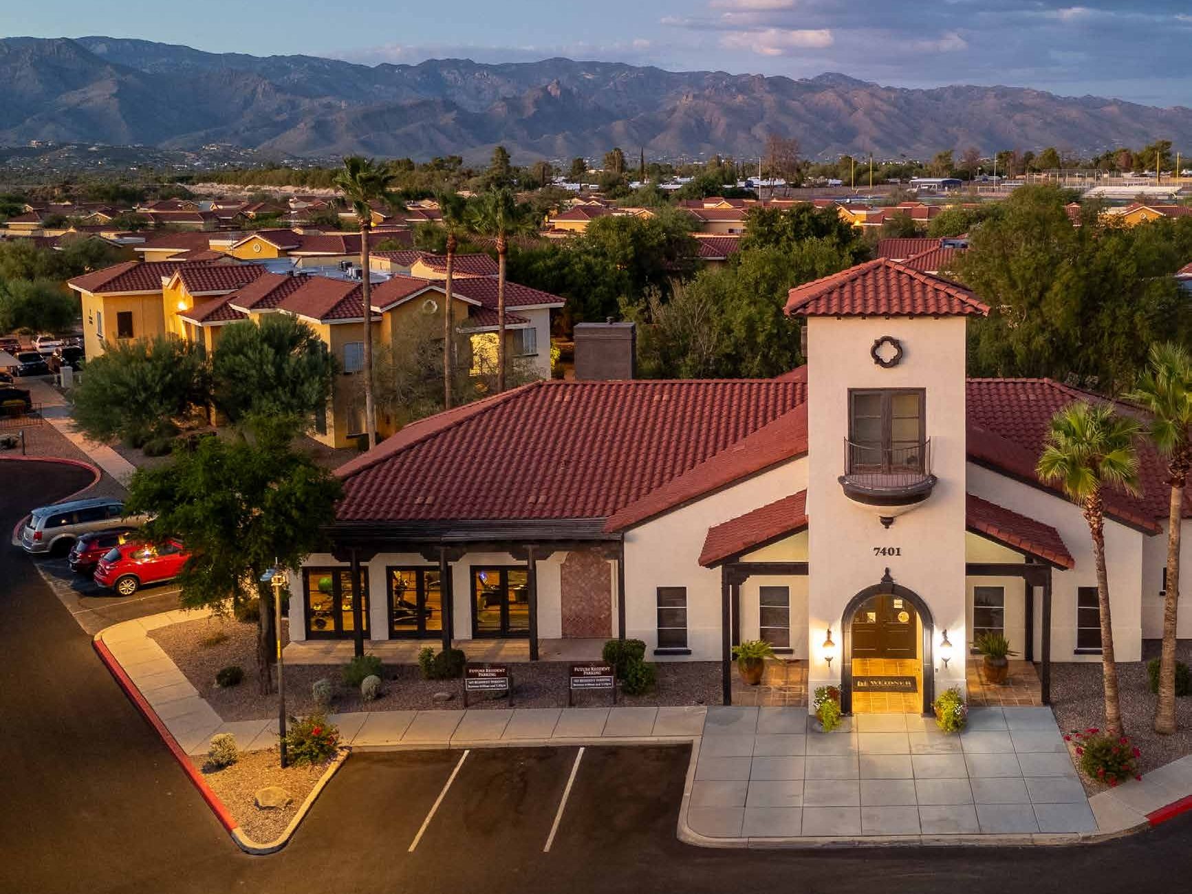 Aerial shot of Retreat at Speedway, a 304-unit community in Tucson, Ariz.
