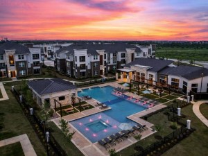Exterior shot of The Beacon at Pfluger Farm, a community in Pflugerville, Texas.