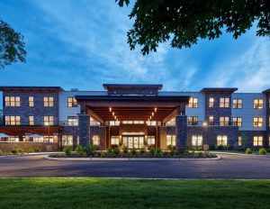 A photo of The Chelsea at New City, a an 80-unit senior housing community located 18 miles north of Manhattan.