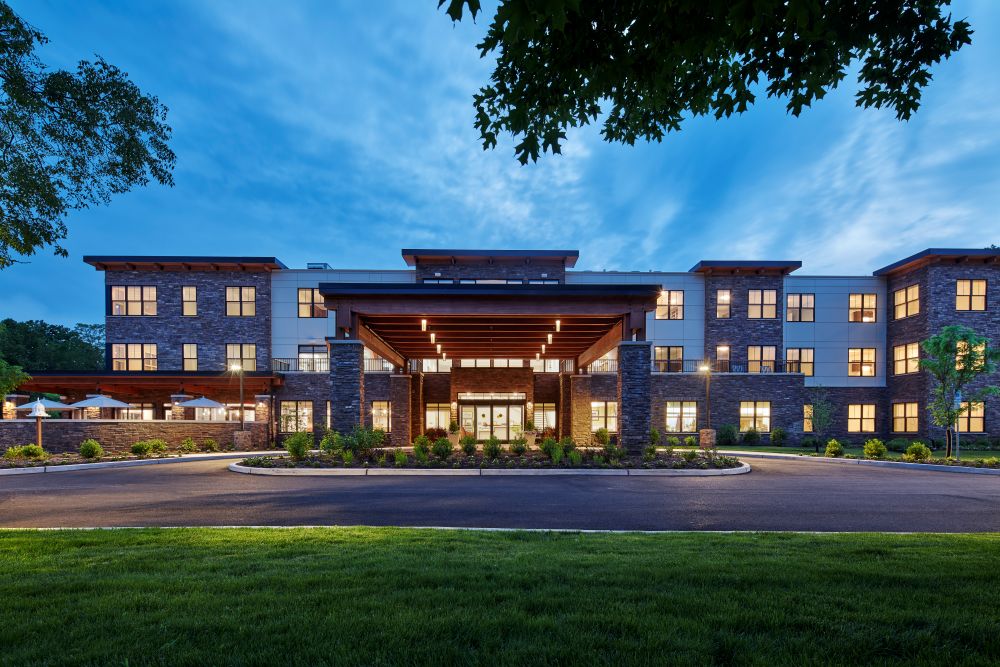 A photo of The Chelsea at New City, a an 80-unit senior housing community located 18 miles north of Manhattan.