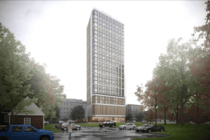 A rendering of the Alary, a new multifamily development in New Rochelle, N.Y.