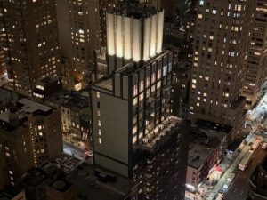Aerial shot of the multifamily development at 162 E. 36th St. in Manhattan, a 160-unit luxury project.