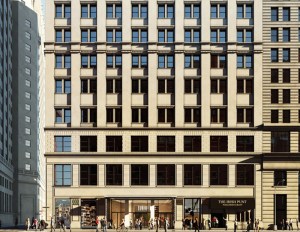 A rendering of 40 Exchange Place.