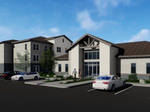 A rendering of Alta Timberline, Wood Partners' latest project in the Houston area.