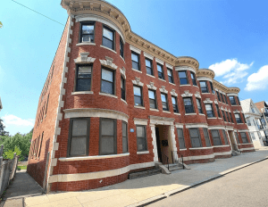 Exterior of one of the buildings part of the Boston Bay community 15-21 Normandy Street.