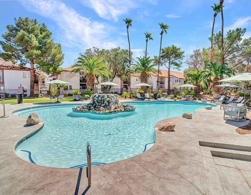 A pool at Fairways on Green Valley in Henderson, Nev.