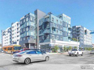 Exterior shot of Jasper, a multifamily property in Los Angeles.