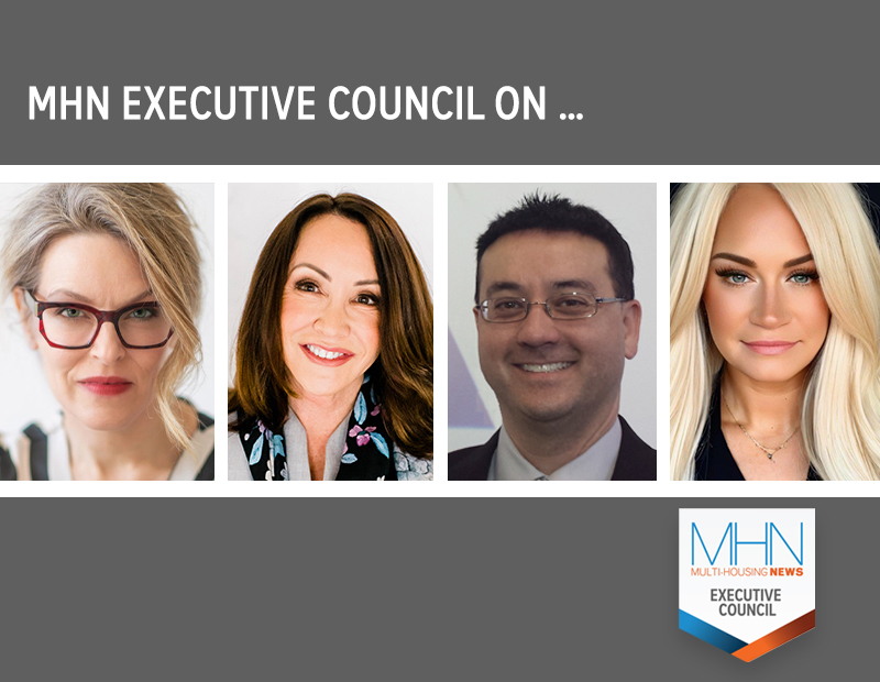 MHN Executive Council with headshots of Stallings, Pietroforte, Napovanice and Carpentier