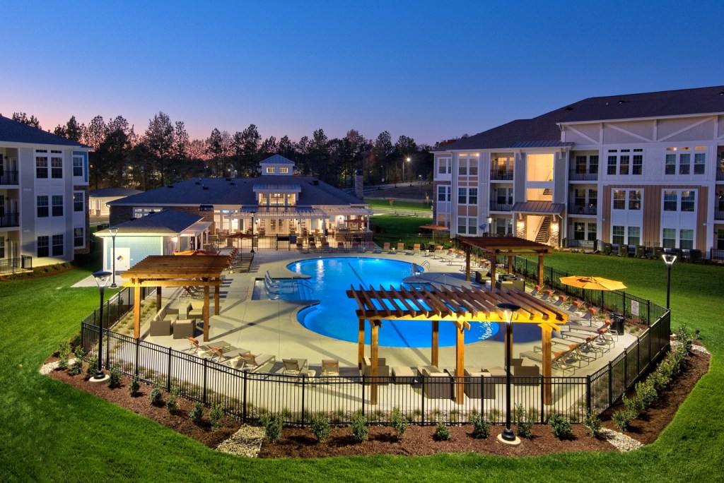 A photo of Parkstone at Knightdale, a 350-unit multifamily community in the Raleigh suburb of Knightdale, N.C.