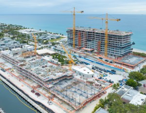 A photo of the Rosewood Residences Hillsboro Beach development site.