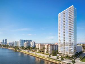 A rendering of Shorecrest, a 98-unit luxury condominium development planned by Related Ross in West Palm Beach, Fla.