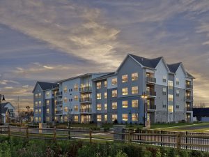 exterior of The Crossings redevelopment in New Jersey