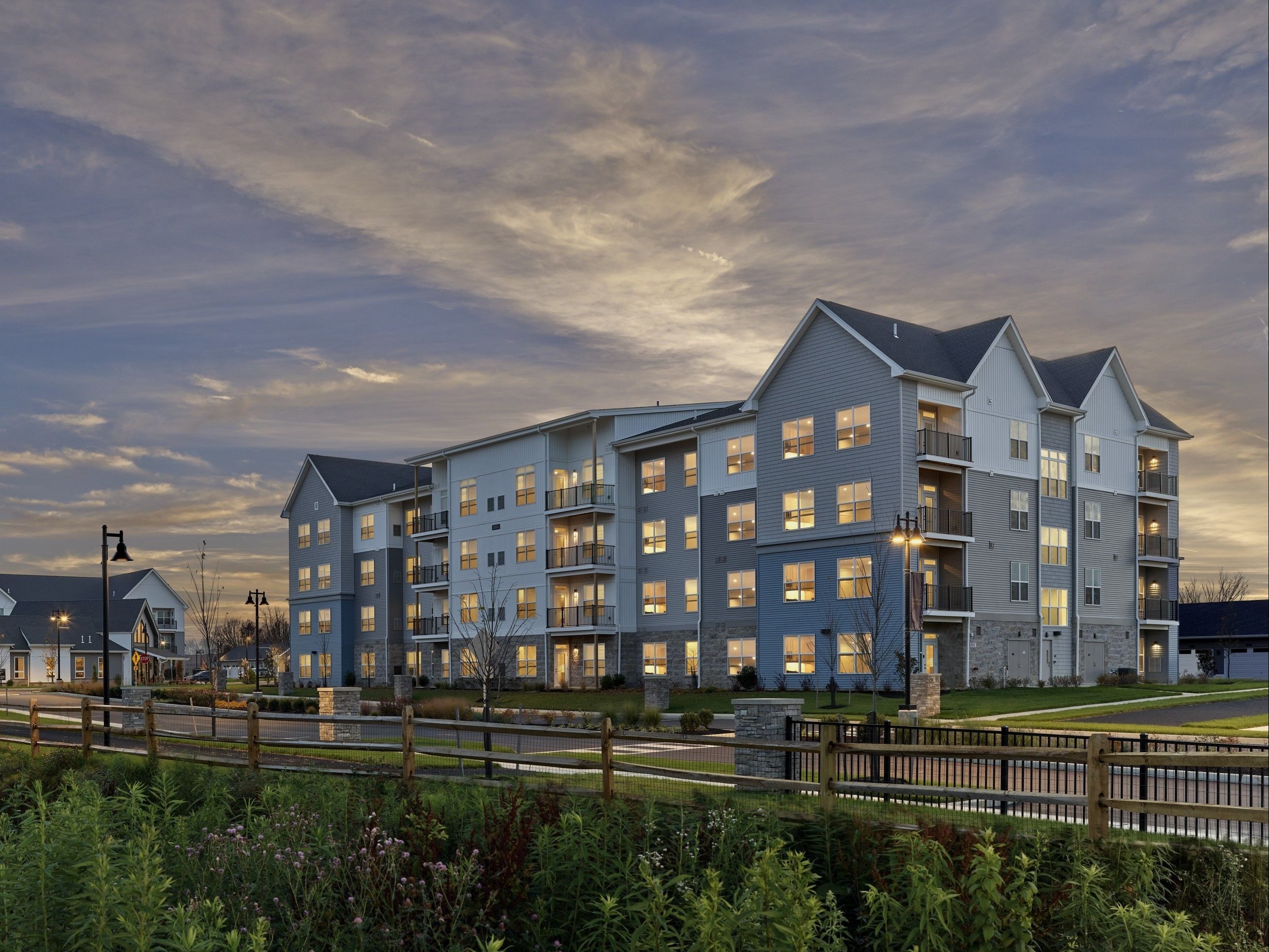 exterior of The Crossings redevelopment in New Jersey
