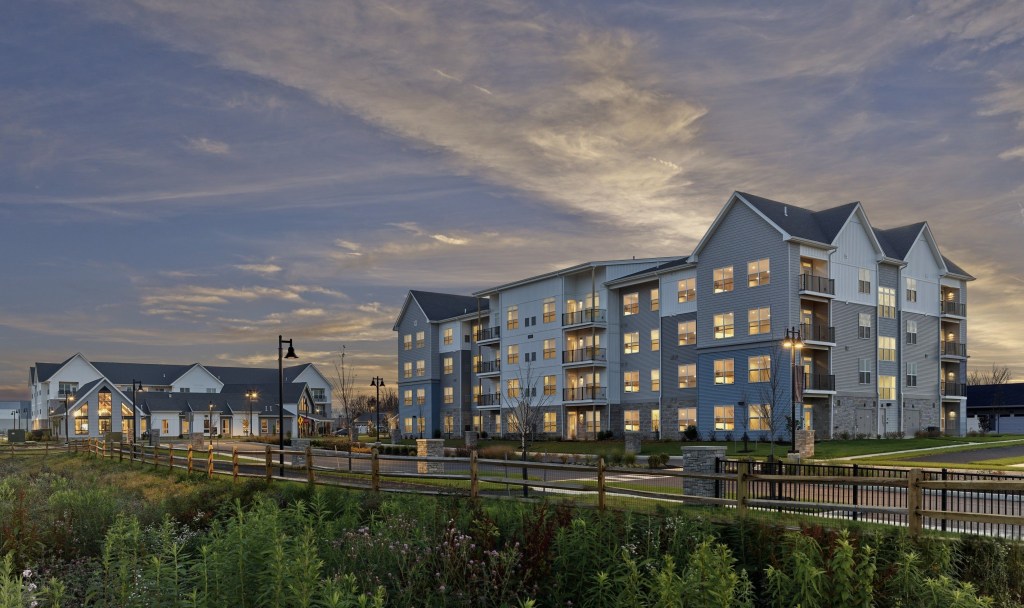 exterior of The Crossings redevelopment in New Jersey