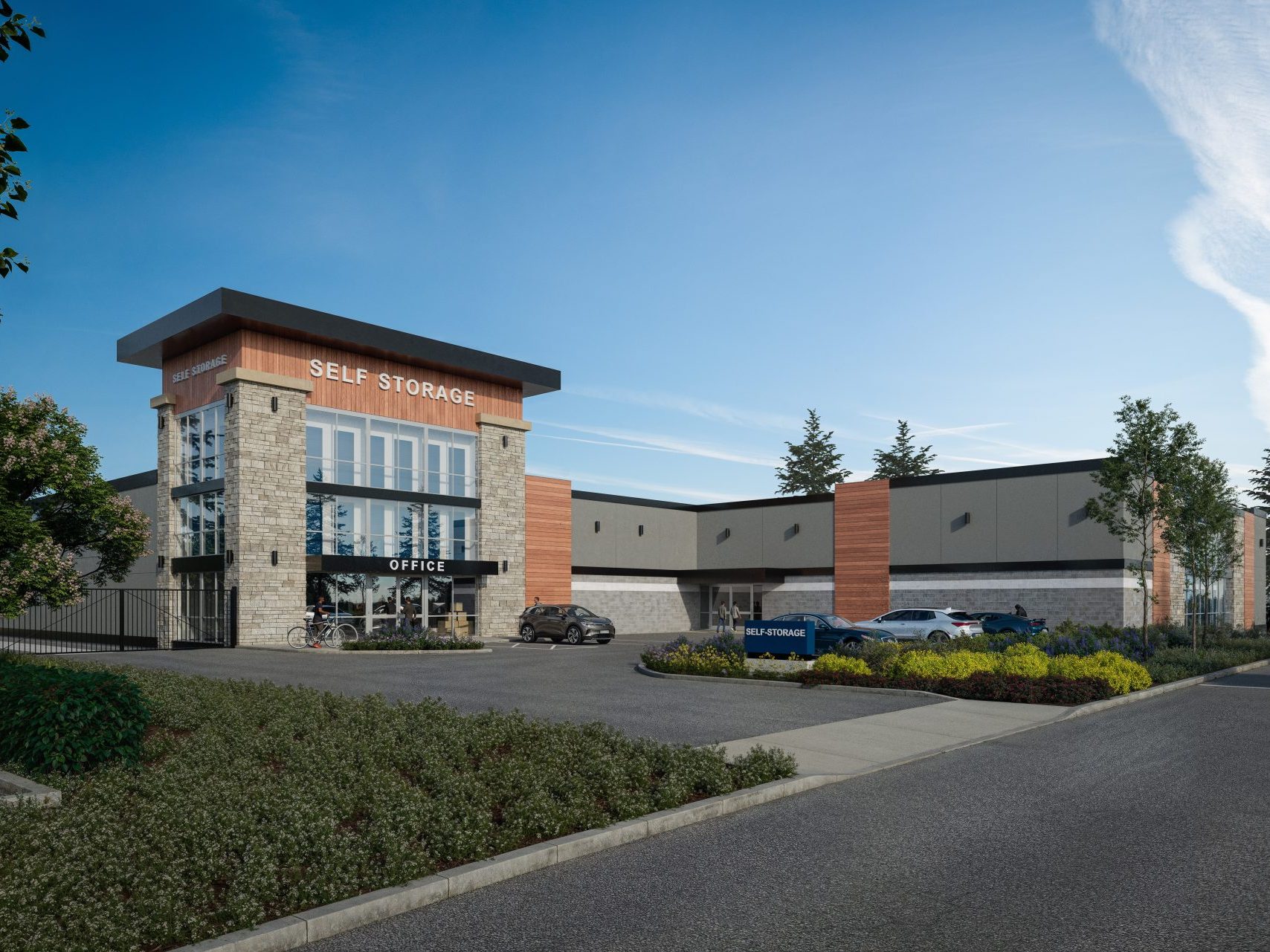 Rendering of Victor Square, a 760-unit self storage facility in Scotts Valley, Calif.