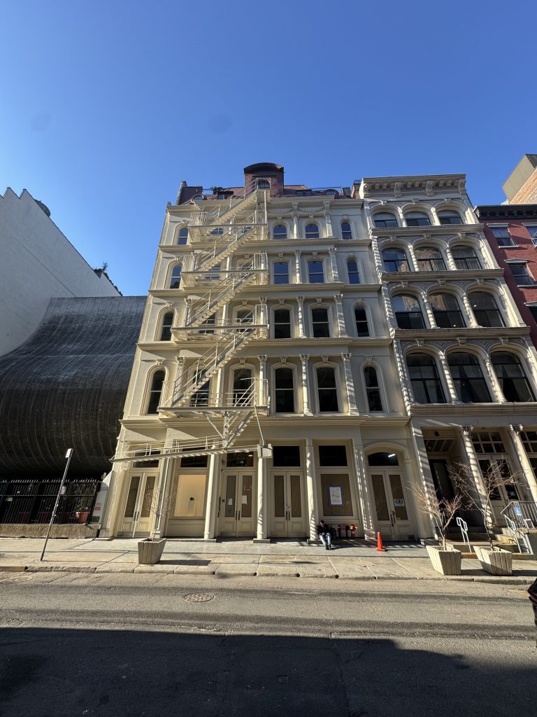Exterior shot of 45 White St., a 16-unit community in Manhattan's Tribeca.