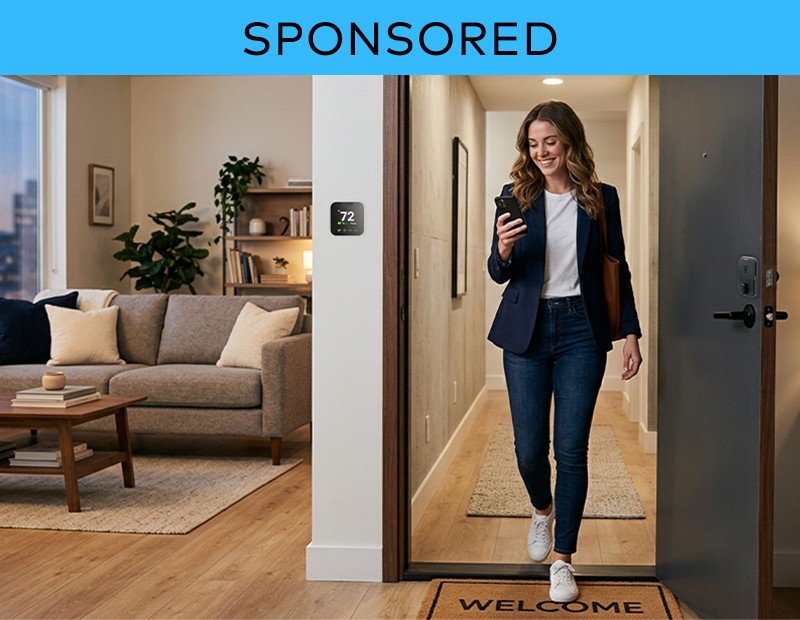 Stock image of an organized apartment