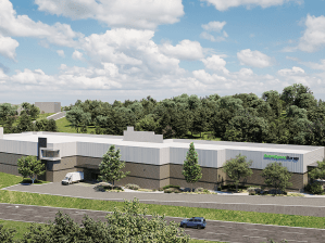 Aerial rendering of La Cantera, a 916-unit storage development in San Antonio.