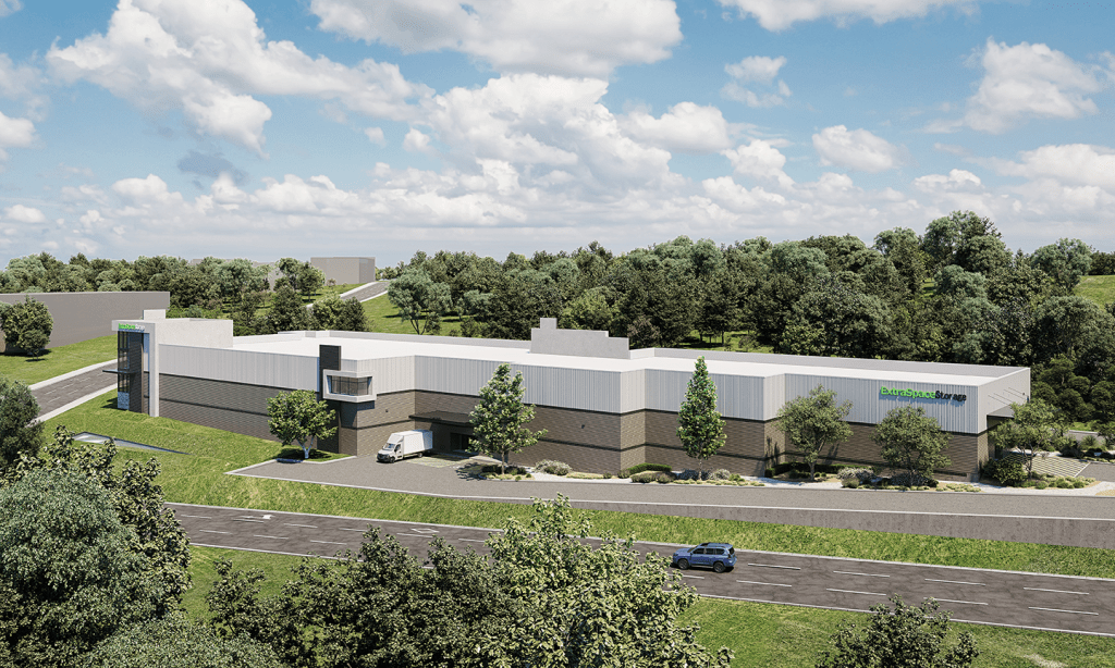 Aerial rendering of La Cantera, a 916-unit storage development in San Antonio.