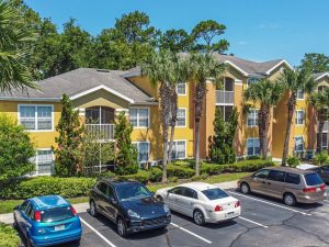 Exterior shot of Lymestone Ranch, a 216-unit, garden-style apartment community in New Smyrna Beach, Fla.