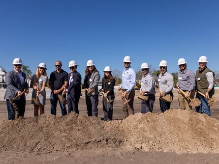 Image of Lincoln Avenue Communities and Pinellas County officials breaking ground on Olea on 126 Apartments, a 144-unit affordable housing community in Largo, Fla.