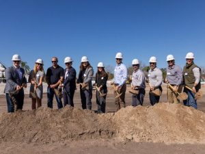 Image of Lincoln Avenue Communities and Pinellas County officials breaking ground on Olea on 126 Apartments, a 144-unit affordable housing community in Largo, Fla.