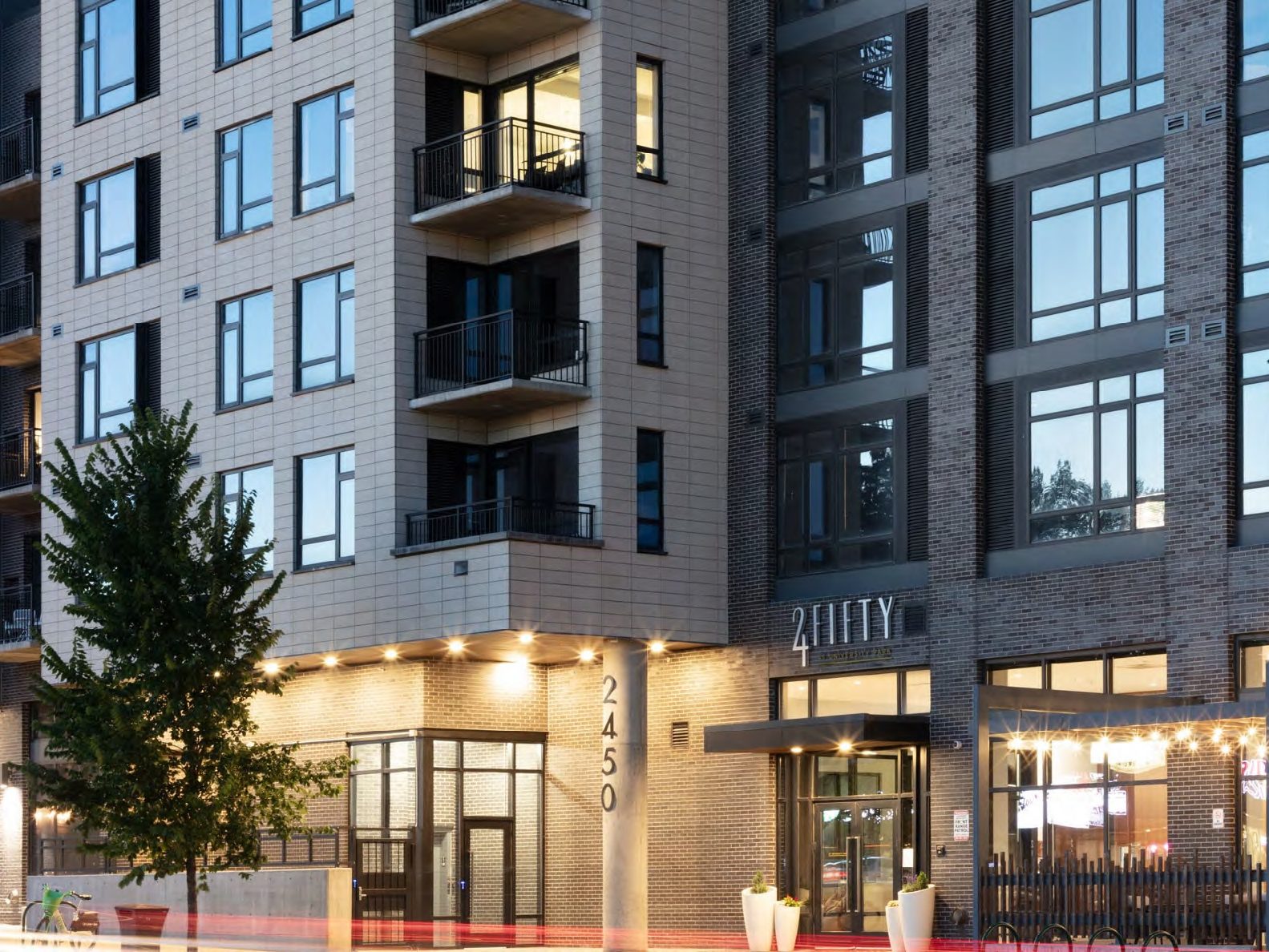 Outside shot of 24Fifty at University Park, a Class A, 252-unit community in Denver. 