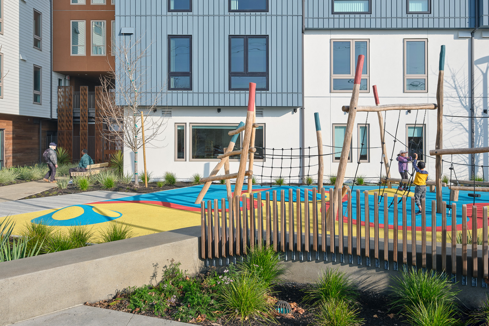 The playground at Shirley Chisholm Village